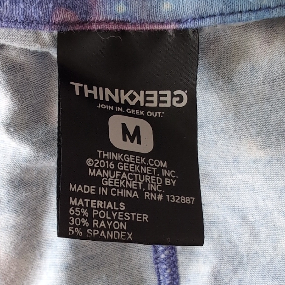 5 for $25 Blue and Purple Graphic Wrap Sweatshirt with 3/4 Sleeves - Picture 3 of 4